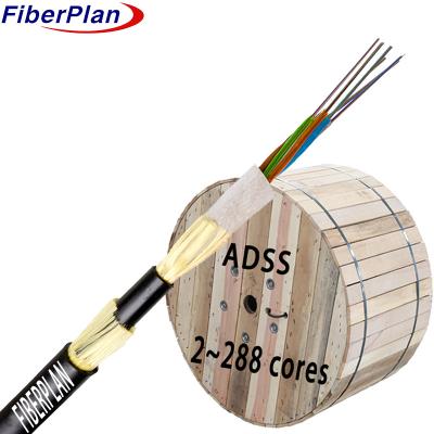 Chine Cable optique à double enveloppe ADSS à haute résistance à vendre