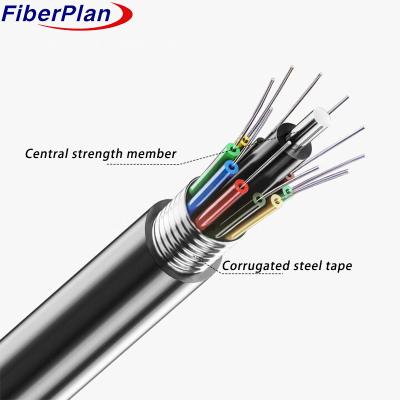 China 2-144 Kern-Aluminiumbandschicht Stranded Loose Tube Außenkabel GYTA zu verkaufen