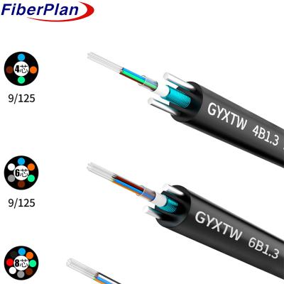 China PBT de modo múltiple tubo suelto de alambre de acero reforzado GYXTW en venta