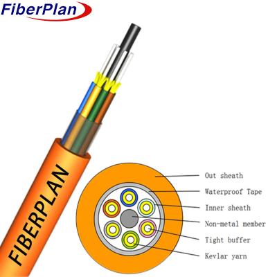 중국 멀티 코어 FRP 브레이크 아웃 긴 버퍼 실내 광섬유 케이블 판매용