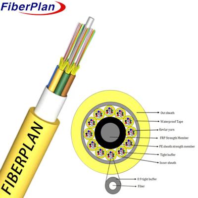 中国 FRP強度 全用途 ブレイクインダースケーブル GJFPV 12-144 コア 販売のため