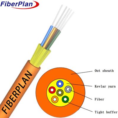 China Distributie Strakke buffer optische kabel GJFJV Te koop