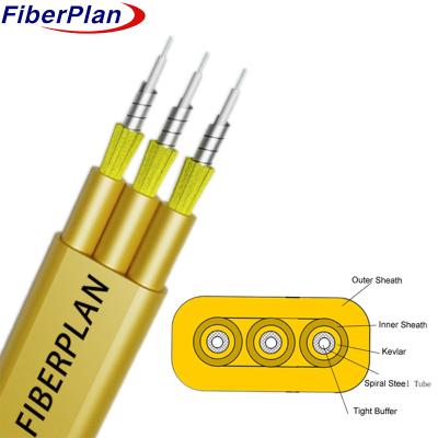 China Flat Triplets Armored Kevlar Versterken Triple Cores Indoor Cable Te koop