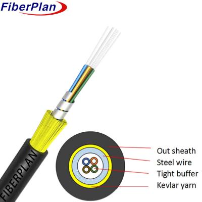 Cina Cavo a fibra ottica di distribuzione blindato a filo di acciaio a spirale in vendita