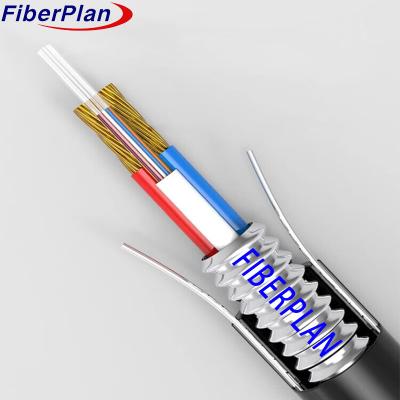 China Parallel Steel Wire Strengthen Composite Fiber Optic Cable for sale