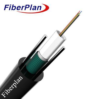 China Exterior 2 4 6 8 12 Cable de fibra óptica de modo único con núcleo blindado GYXTW G652D en venta