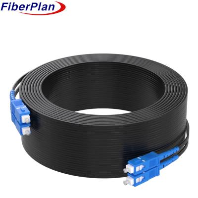 China Single Mode Fiber Patch Cord LC/UPC-LC/UPC 9/125 Duplex G652D Fiber 3m To 1000m for sale