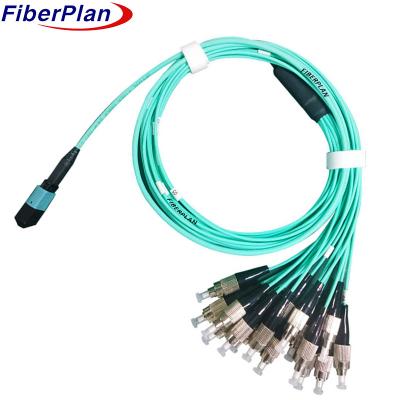 China Mtp Mpo Fiber Jumper Cables PVC LSZH OM3 MPO MTP Fiber Optic Loopback With Low Insertion Loss for sale