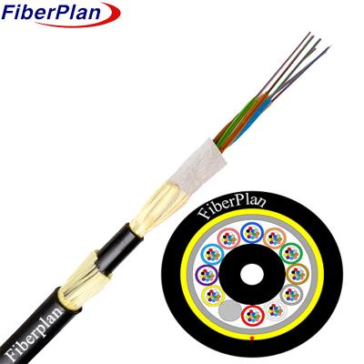 China Double Sheath Kevlar Yarn Reinforced Adss Fiber Optic Cable Manufacturer for sale