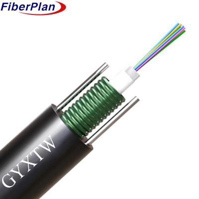 China GYXTW G652D Outdoor Fiber Optic Cable 2 Km Length Armored Singlemode for sale