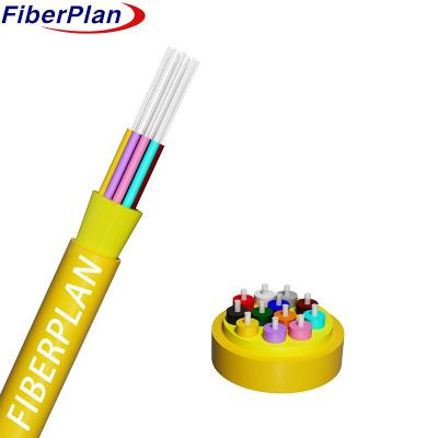 China Indoor GJFJV Optical Fiber Cable 2 Core Easy Installation Tensile Strength 100N for sale