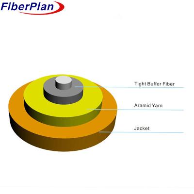 China 2 Core GJFJV Optical Fiber Cable Indoor Distribution And Pigtail Compatibility for sale