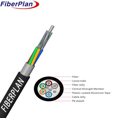 China Cables de fibra óptica con envase de PE para transmisión de datos en entornos exteriores en venta