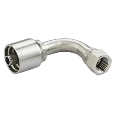 China Carbon Steel Parker Standard Liquid Hydraulic Jic Elbow 13943 One Piece Hose Fitting for sale