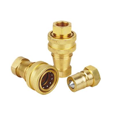 China KZD Brass Medium High Pressure Performance Brass Hydraulic Quick Coupling for sale