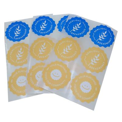 China Cheap Price Flower Logo Waterproof Printed In Plastic Mold Label Label for sale