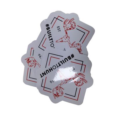 China Waterproof Custom Printing Die Cut Vinyl Sticker , Waterproof Self Adhesive Logo Sticker Printing for sale