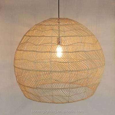 China Farmhouse Top Selling Modern Decorative Luxury Hand Made Material Rattan Chandelier Pendant Lighting For Restaurant for sale