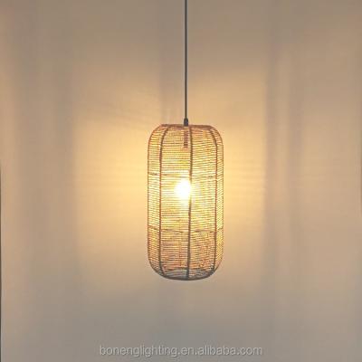 China Nodic Modern Modern Creative Handmade Woven Rattan Chandelier Pendant Light for sale