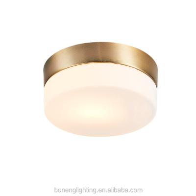 China Warm Contemporary Turned Opal Glass Led Ceiling Light For Nordic Room Lights for sale