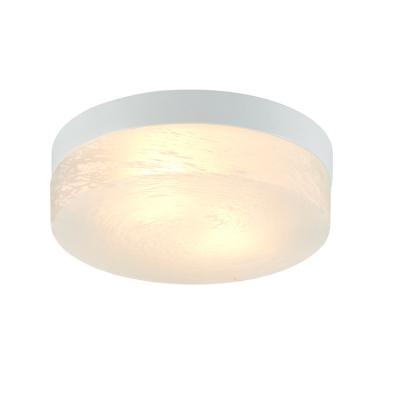 China Surface Mounted 2019 Modern Simple Round Shape White Opal Glass Ceiling Light For Indoor Room for sale