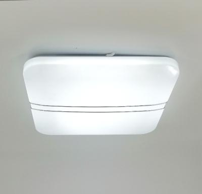 China Contemporary Modern Silver Line 50x50cm Metal Acrylic Shade Led Ceiling Light 48W Panel Led Ceiling Light for sale