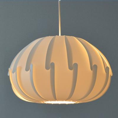 China Contemporary Chinese Line Sun Round Pendant Shade Modern Guzhen PP Lighting Factory Hanging Light for sale