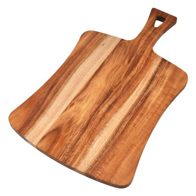 China Viable Wholesale High Quality Acacia With Handle Chopper Lobular Non-Slip Bamboo Chopper for sale