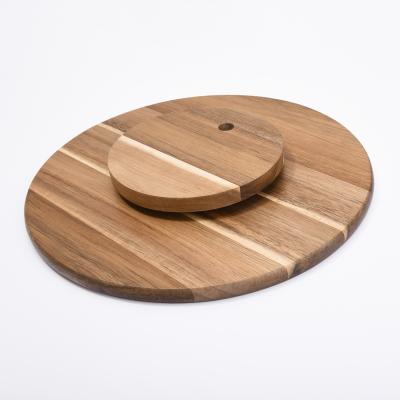 China Viable Wholesale High Quality Wooden Wooden Bamboo Panel Cake Station Heart Tea Station Cake Baking Supplies Cheese for sale