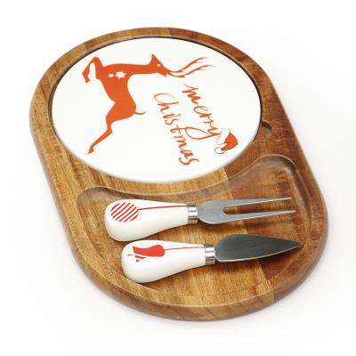 China Viable Wholesale High Quality Round Cheese Board Kitchen Supplies for sale