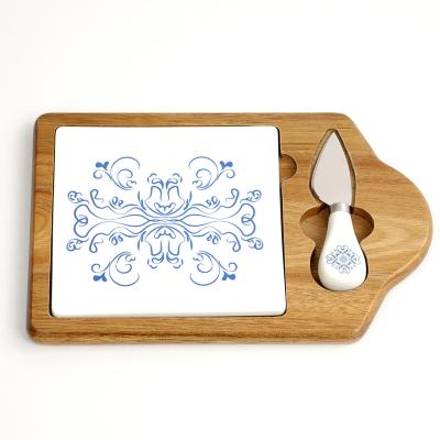 China Wal-Mart Kitchen Supplies Sustainable Cheese Board and Knife Set for sale