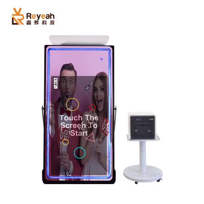 China 2022 wholesale portable party/event/wedding/rental mirror photo booth machine with full package solution for sale