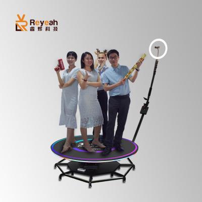 China Strapping 360 Photo Booth Machine New Automatically Rotating 360 Degree Selfie Photo Booth for sale