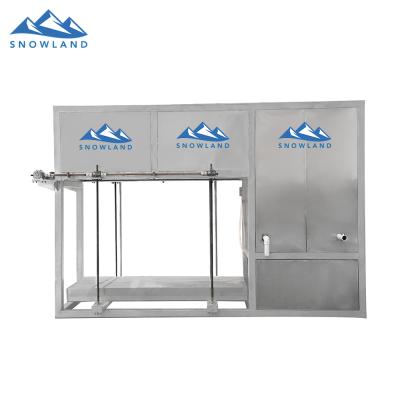 China food & Factory 2021 SNOWLAND 1000kg/24h Beverage Direct Block Cooling Ice Machine For Chemical Cooling for sale