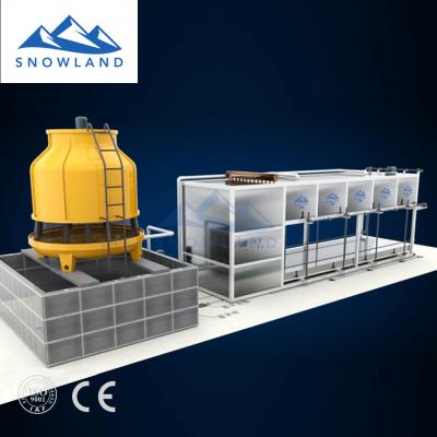 China food & Beverage Plant SNOWLAND 15tons/day Big Ice Block Machine For Freezing, Cooling Fresh Food, Transportation Cooling And Fishing for sale