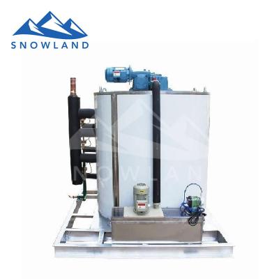 China food & Snowland beverage factory 2021 the wholesale price of flake ice machine with 0.8t capacity for ocean fishing for sale