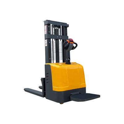 China Hotels Factory Direct Sale Electric Pallet Stacker 1500kg Full Station Electric Loading Stacker for sale