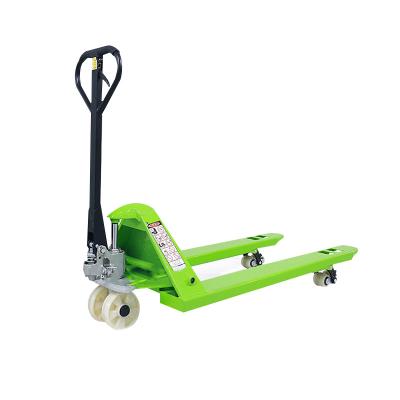 China Hotels 2 Ton Manual Pallet Jack Forklift 2000kg Low Price Handling Materials Hand Pallet Truck for sale