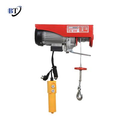 China Good quality 50kg 110v durable mini electric wire rope hoist 5 ton pulley wire rope hoist for sale