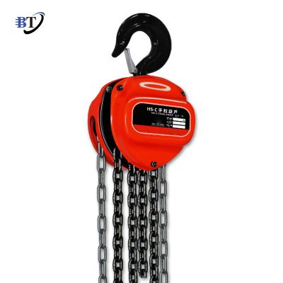 China Construction factory price manual chain hoist 100kg 5 ton 200 kg traction lift hand chain block for construction for sale