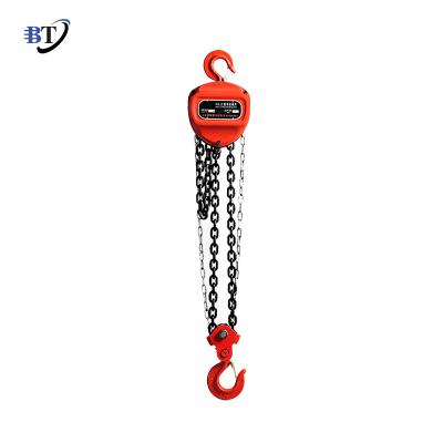 China Portable construction lifting equipment 5 ton chain block factory low price hand triangle chain hoist for sale