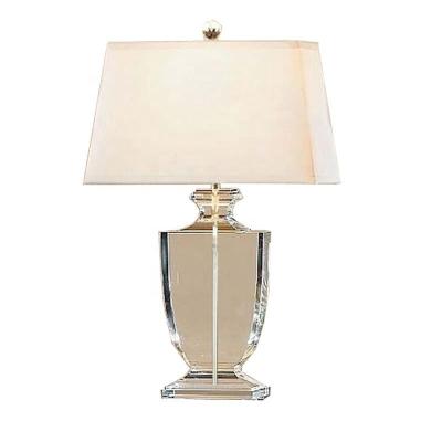 China EUROPEAN High Quality Night Light Hotel Bedroom Art Crystal Bedside Lamps Room Art Decorative LED Table Lamp for sale