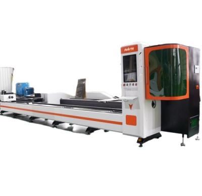 China Raytu Steel Round Laser 6M 1500w 2000w 3000w Water Cooled Metal Pipe Tube Metal CNC Raycus Ipg Max Fiber Laser Cutter For And Square Tubes for sale