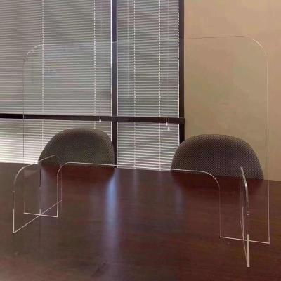 China Protective Barrier Guard Partition Display Isolation Safety Transparent Board 600*1200mm Acrylic For Restaurant Dining Office for sale