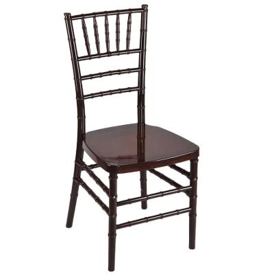 China Traditional mahogany resin chiavari chair for events for sale