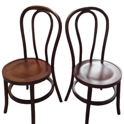 China Thonet bentwood stackable chair in traditional walnut color for wedding for sale