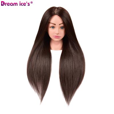 China Mixed Doll Head Manikin Training Styrofoam Mannequin Doll Head Dream.Ice Hair Hair Salon 65cm Female Hair Use for sale