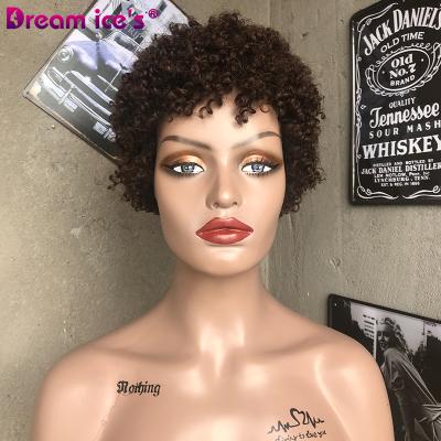 China Dream.Ice Curly Short Curly Wig Virgin Hair Cuticle Aligned Hair Curly Wig Machine Made Hair Curl Wig for sale