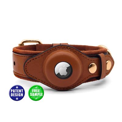 China Genuine Leather Private Label Gps Dog Training Collar Tracker and Leash Viable Custom Neo Loop Quality for sale