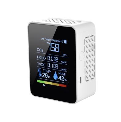 China Detect CO2/humidity/temperature Air Quality Monitor Meter Formaldehyde Detector Detects CO2 Temperature Humidity Temperature for sale